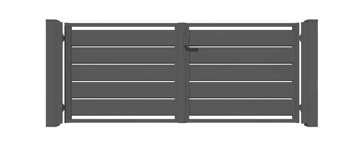 Dubbele poort Travertine