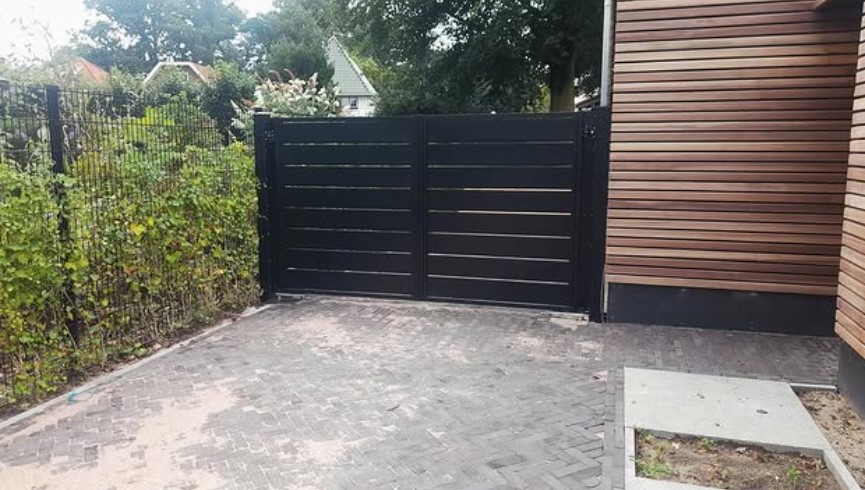Dubbele poort Travertine afbeelding 2